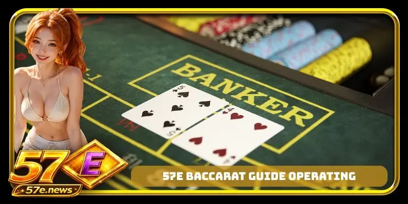 57E Baccarat guide operating mechanism