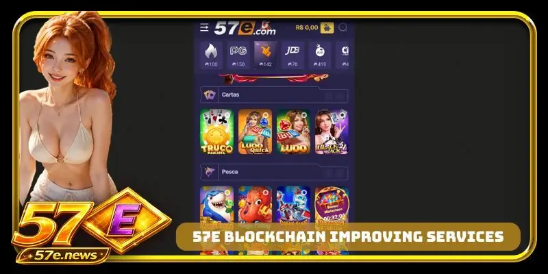 57E blockchain improving services
