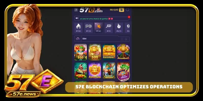 57E blockchain optimizes operations