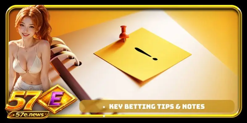 Key Betting Tips & Notes