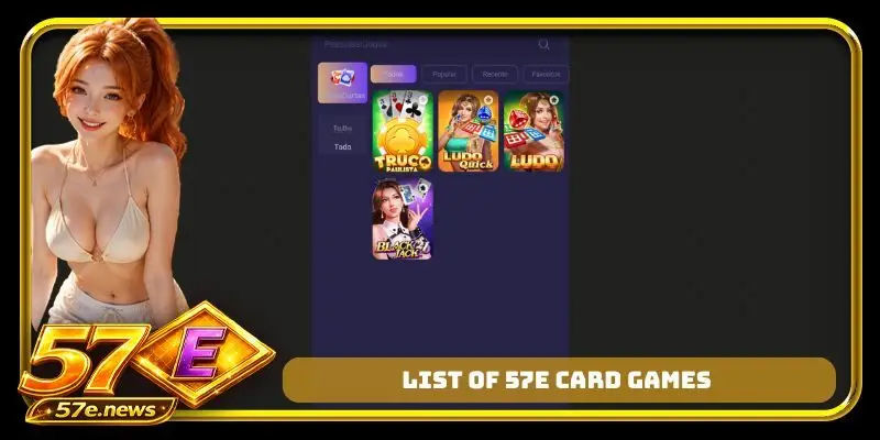 List of 57E card games
