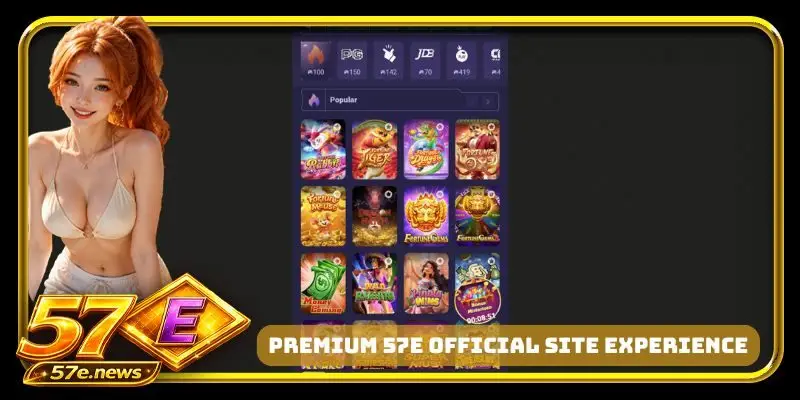 Premium 57E official site experience